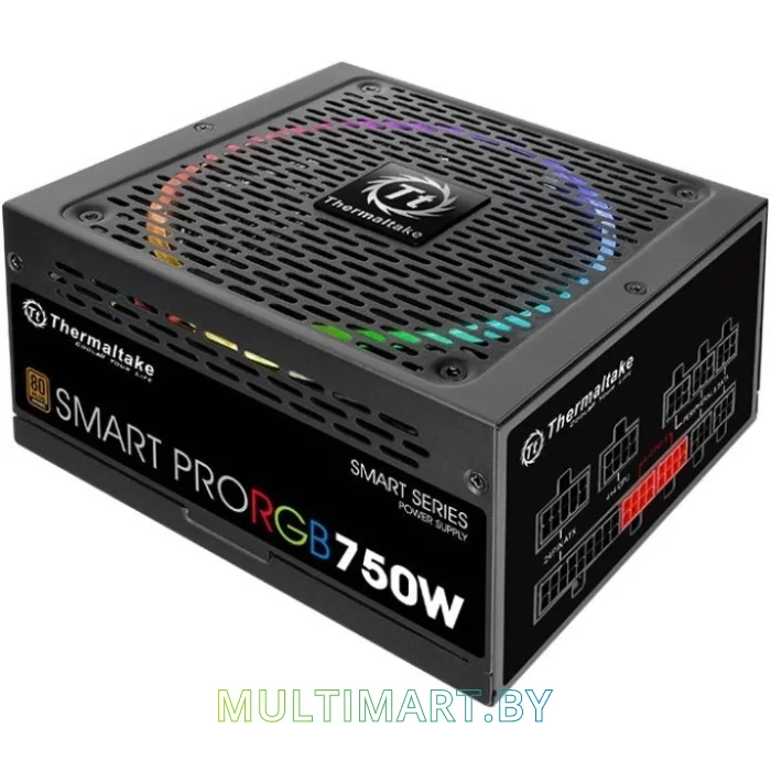 Блок питания Thermaltake Smart Pro RGB 750W Bronze (PS-SPR-0750FPCBEU-R)